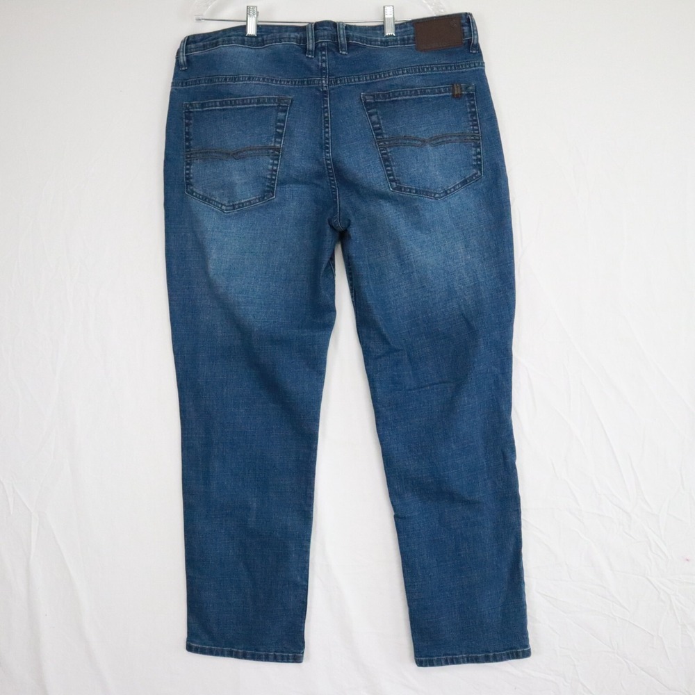 Buffalo David Bitton Jeans Mens 38x30 Jackson Straight Stretch Flex Denim Blue - Picture 2 of 10
